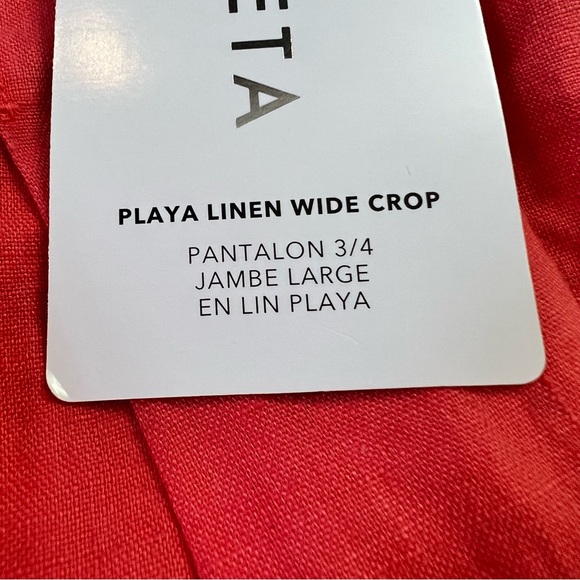 Athleta Linen Wide-Leg Crop Pant - Picture 3 of 11